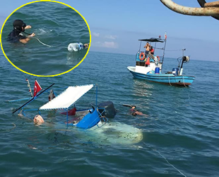 Alaplı’da balıkçı teknesi battı