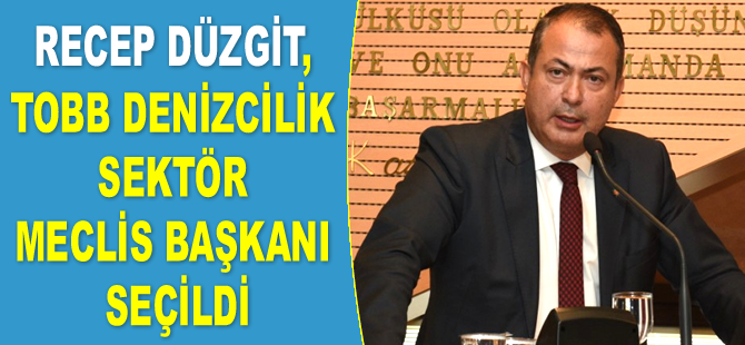 Recep Düzgit, TOBB Denizcilik Sektör Meclis Başkanı seçildi