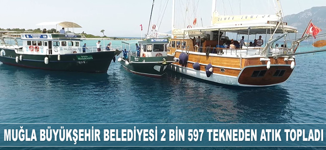 Muğla Büyükşehir Belediyesi 2 bin 597 tekneden atık topladı