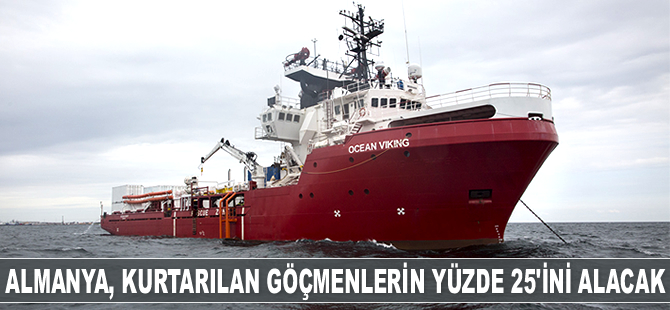 Almanya, Akdeniz'de kurtarılan düzensiz göçmenlerin yüzde 25'ini alacak