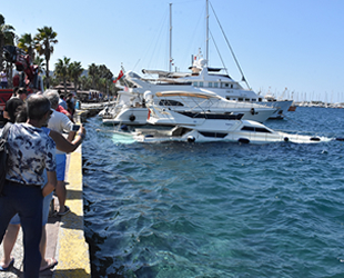 Bodrum'da ‘Bigboss’ isimli lüks yat battı