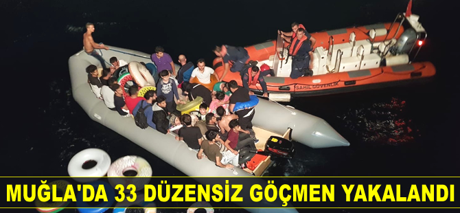 Datça’da 33 düzensiz göçmen yakalandı