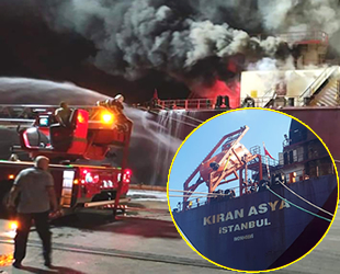 İskenderun'da 'Kıran Asya' isimli kargo gemisinde çıkan yangını PKK üstlendi