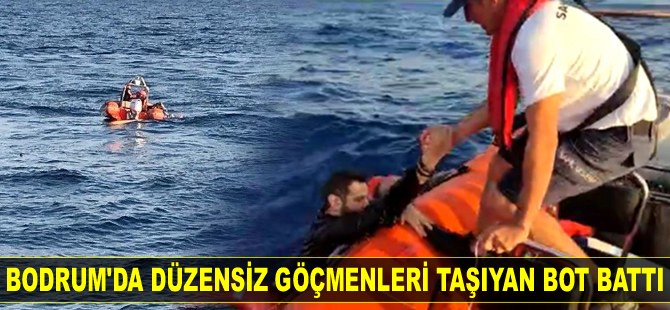 Bodrum'da bot battı: 15 göçmen kurtarıldı, bir bebek aranıyor...
