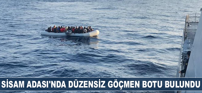 Sisam Adası’nda düzensiz göçmen botu bulundu