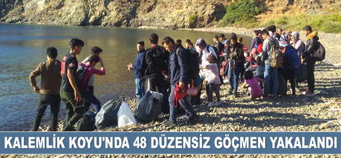 Muğla'da 48 düzensiz göçmen yakalandı