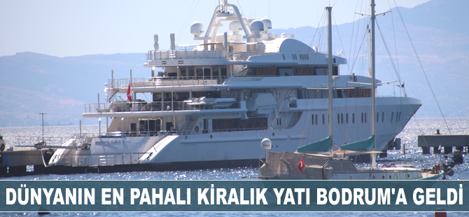 ‘Moonlight 2’ isimli dünyanın en pahalı yatı, Bodrum’a geldi