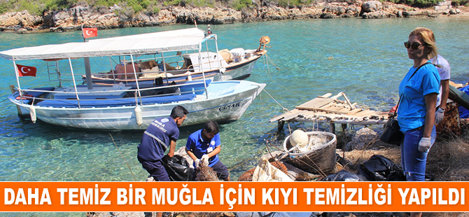 Daha temiz bir Muğla için kıyı temizliği yapıldı