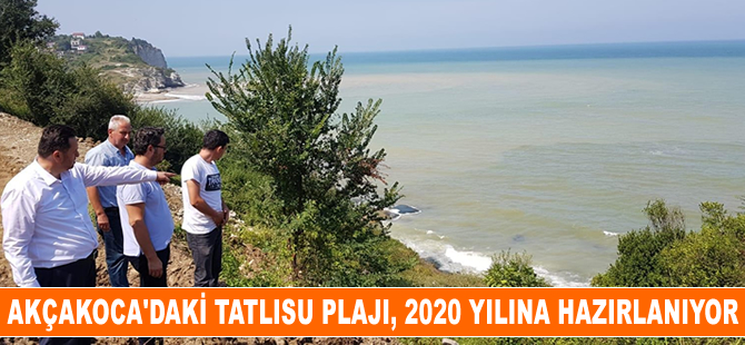 Akçakoca’daki Tatlısu Plajı, 2020 yılına hazırlanıyor