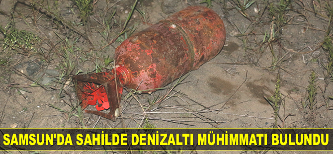 Samsun'da sahilde denizaltı mühimmatı bulundu