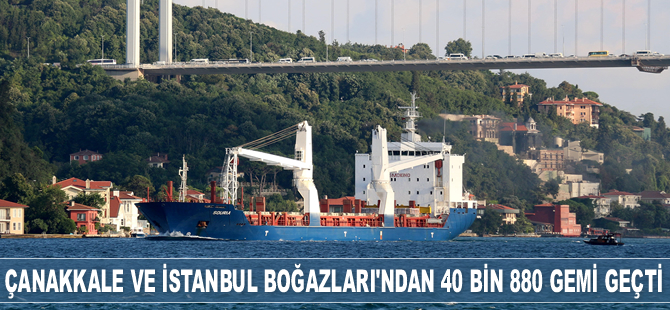 Türk Boğazları’ndan 6 ayda 40 bin 880 gemi geçti