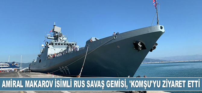 Amiral Makarov isimli Rus savaş gemisi, Yunanistan’ı ziyaret etti