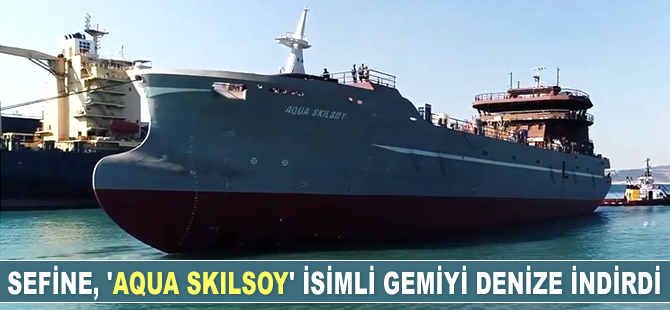 Sefine Tersanesi, ‘Heilhorn’ ve ‘Aqua Skilsoy’ isimli gemileri denize indirdi