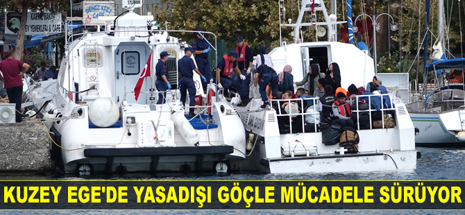 Ayvacık’ta 215 düzensiz göçmen yakalandı