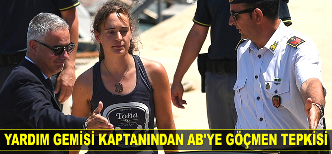 Kaptan Carola Rackete, AB’nin göç politikasına tepki gösterdi