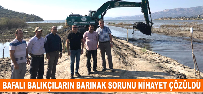 Bafalı balıkçıların barınak sorunu çözüldü