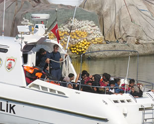 Çanakkale'de 105 düzensiz göçmen yakalandı