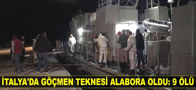 İtalya açıklarında göçmen teknesi alabora oldu