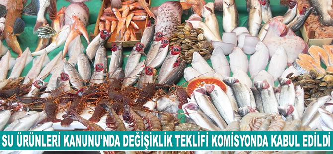 Su Ürünleri Kanunu'nda değişiklik teklifi komisyonda kabul edildi