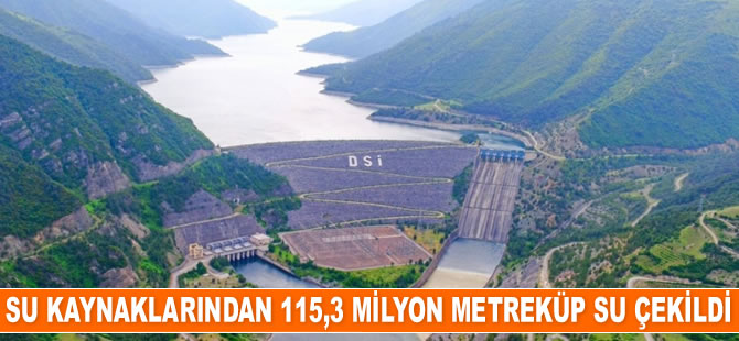 Samsun'da su kaynaklarından 115,3 milyon metreküp su çekildi