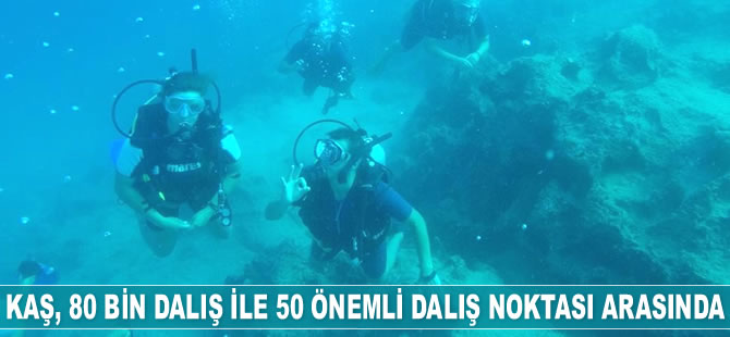 Kaş'ta yılda 80 bin dalış yapılıyor