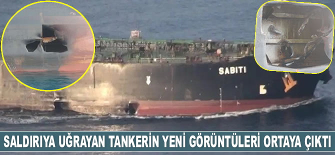 Saldırıya uğrayan ‘Sabiti’ isimli İran tankerinin yeni görüntüleri ortaya çıktı