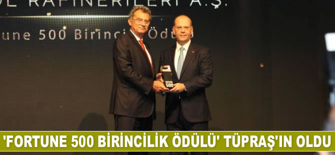 ‘Fortune 500 Birincilik Ödülü’ TÜPRAŞ’ın oldu