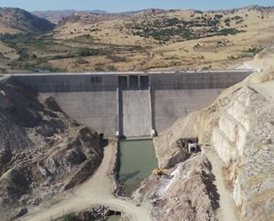 Ergani Barajı'nda su tutulmaya başlandı