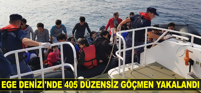 İzmir’de 405 düzensiz göçmen yakalandı