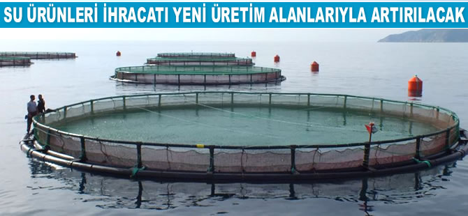 Su ürünleri ihracatı yeni üretim alanlarıyla artırılacak