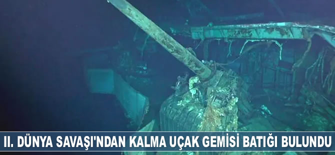 Pasifik'te II. Dünya Savaşı'ndan kalma uçak gemisi batığı bulundu