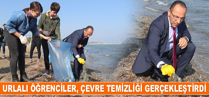 Urlalı öğrenciler, çevre temizliği gerçekleştirdi
