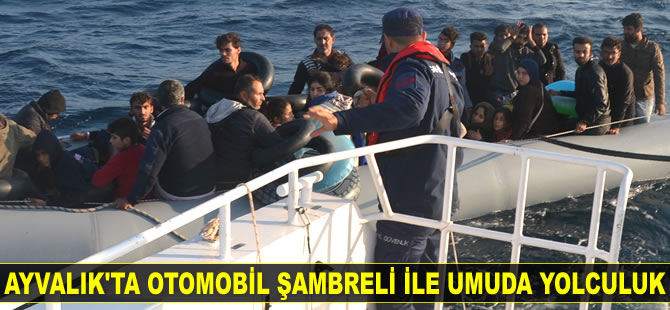 Ayvalık’ta 61 düzensiz göçmen yakalandı