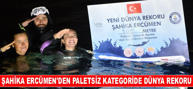 Şahika Ercümen, paletsiz kategoride dünya rekoru kırdı
