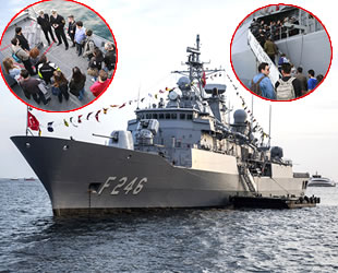 Türk savaş gemileri, vatandaşların ziyaretine açıldı