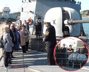 TCG Mızrak hücumbotu, Bartın Limanı’nda ziyarete açıldı