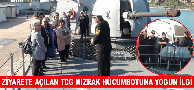 TCG Mızrak hücumbotu, Bartın Limanı’nda ziyarete açıldı