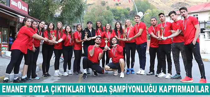 Emanet botla çıktıkları yolda şampiyonluğu kaptırmadılar