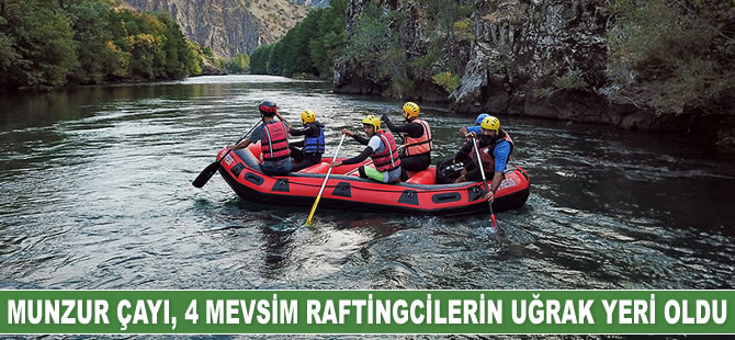 Raftingin yeni adresi Munzur Çayı oldu