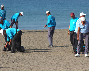 Samandağ sahilinde son 5 yılda 4 bin atık toplandı