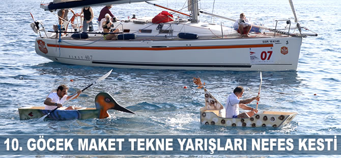 Muğla'da maket tekneler yarıştırıldı