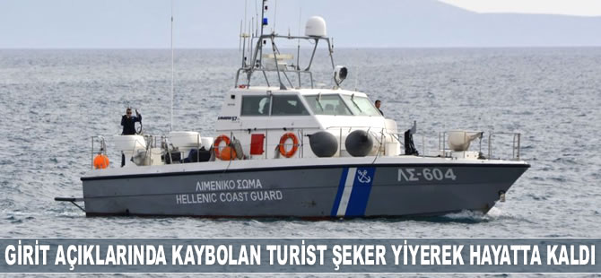 Girit Adası açıklarında kaybolan turist şeker yiyerek hayatta kaldı