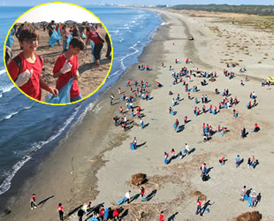 Mersin'de sahil temizliği yapıldı