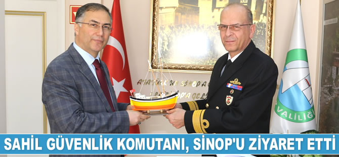 Sahil Güvenlik Komutanı Ahmet Kendir, Sinop Valiliği’ni ziyaret etti