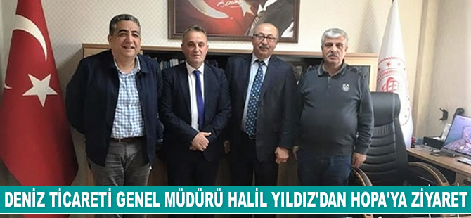 Deniz Ticareti Genel Müdürü Halil Yıldız, Hopa Liman Başkanlığı’nı ziyaret etti