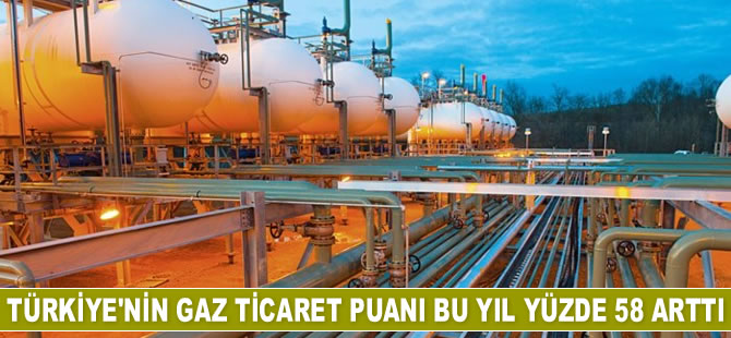 Türkiye’nin gaz ticaret puanı bu yıl yüzde 58 arttı