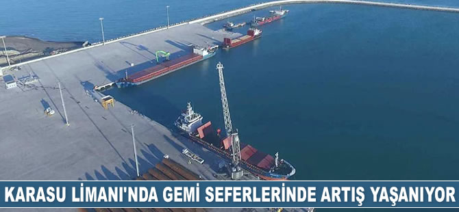 Karasu Limanı’nda gemi seferleri artıyor