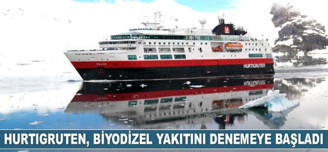 Hurtigruten, biyodizel yakıtını denemeye başladı