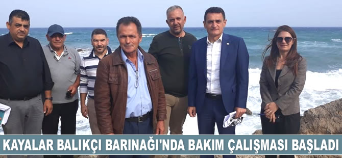 Kayalar Balıkçı Barınağı’nda bakım çalışması başladı