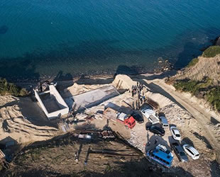 Karaburun'da sit alanındaki inşaatın yıkım çalışması tamamlandı